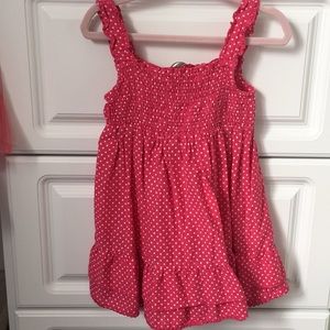 Pink and White Polka Dot Dress